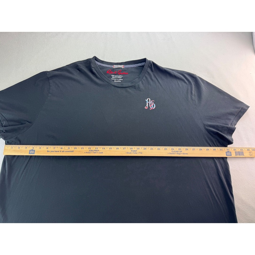 Robert Graham Mens 5XL Black Skull Rose Graphic T-Shirt Cotton‎ Crewneck RG Logo - Picture 7 of 16